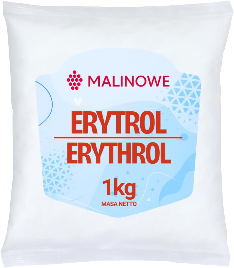 Malinowe ERYTROL 1kg Erytrytol Naturalny Słodzik Premium
