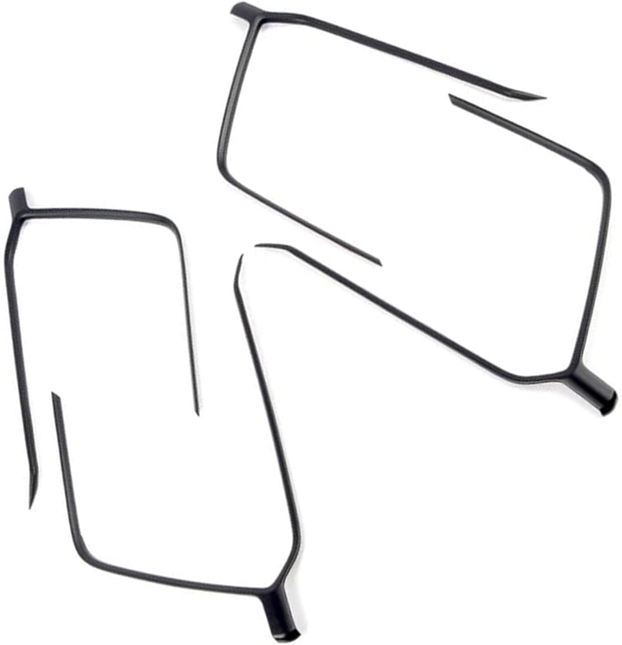 HIGH FLYING for Toyota RAV4 2020 2021 2022 2023 2024 2025 Car Accessories Interior Trim Side Door Armrest Decorative Strip Cover Trim Matte Black 4pcs (Door Armrest Strip)