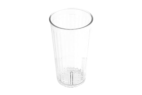 Miniatura 7 de G.E.T. 8808-1-CL - Vasos facetados de plástico irrompibles resistentes a prueba de golpes, 8 onzas, transparente (juego de 12)