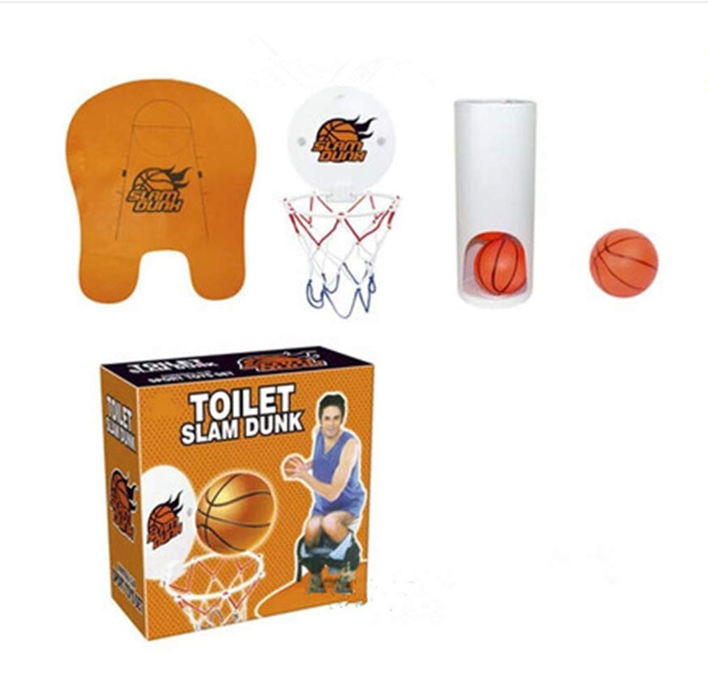 Miguo 7-piece Toilet Mini Basketball Training Suit, Bathroom/Toilet/Bedroom Casual Basketball Uniform,"Toilet Basketball" for Playing Basketball in The Toilet