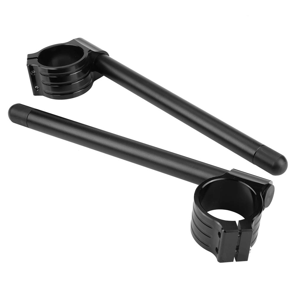 Manubrio separato - Manubrio regolabile universale Clip per forcella Clipon Billet Maniglia separata per moto Bar Racer resistente(37)