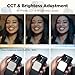 Amaran Go Magnetic Selfie Phone Light, Compatible with MagSafe & Qi2 Magnets, Dual LED Light Source with Adjustable Mirror Light & CCT (2700K-6500K), for Selfies, Makeup, & Content Creation (White)