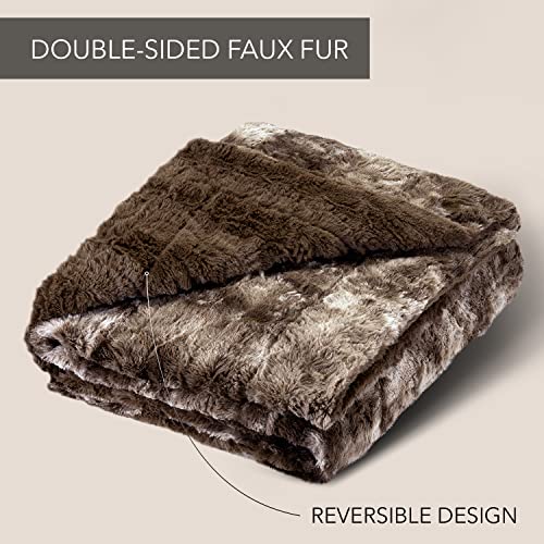 Luxury Plush Blanket - Cozy, Soft, Fuzzy Faux Fur Throw Blanket For Couch - Ideal Comfy Minky Blanket For Adults For Cold Nights By Everlasting Comfort #TOP2