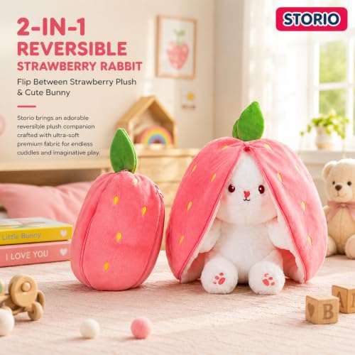 Storio Store Storio Reversible Rabbit Plushie Mini Soft Toy - Image 3