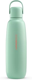 SodaStream 0.9 L Fizz&go Cool Metal Bottle Mint | Dishwasher Safe | Compatible with Duo, E-Duo, Terra and Much More | Keeps Warm & Cold for up to 12 Hours | BPA-Free | Pack of 1