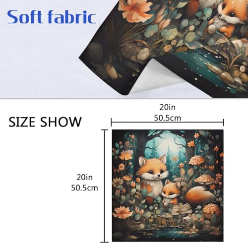 Servilletas de Tela Fox Cute 20 x 20 Pulgadas Pack 1 miniatura 2