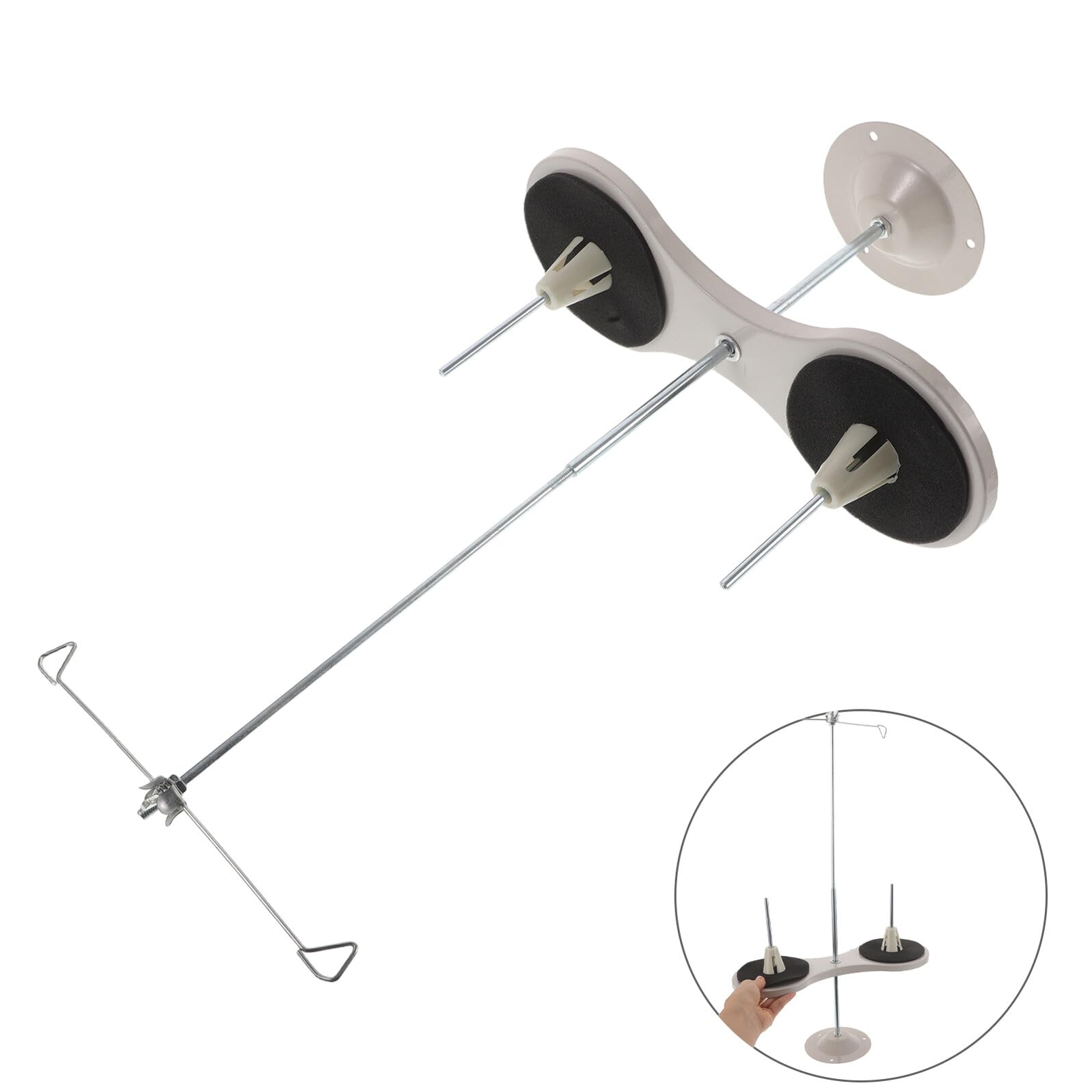 Porta Filo Organizer per 2 Rocchetti per Macchina da Cucire in Metallo Supporto a Forma di per Decorazioni Domestiche e Design di Moda