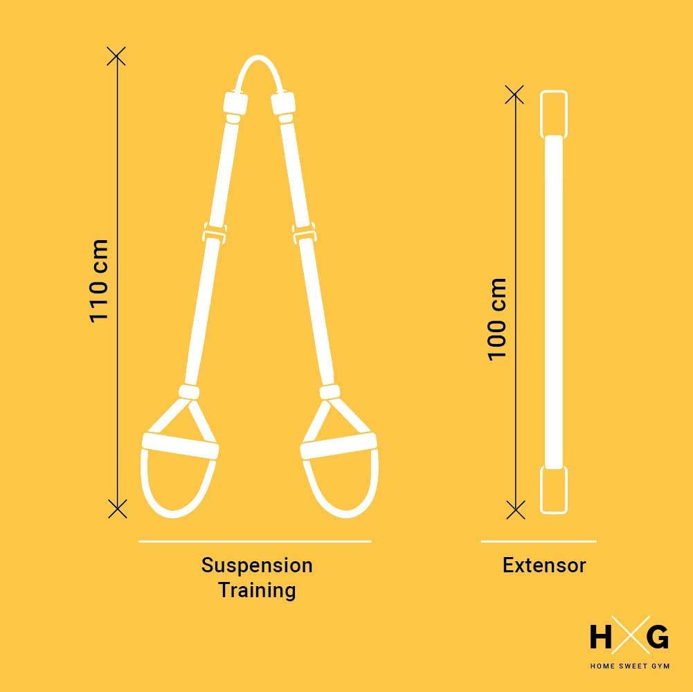 Jowy. Entrenamiento en Suspension Trainer o Training con Correas Ajustables de Carga hasta 500kg. Ideal para Ejercicios y Entrenamientos de Musculación.