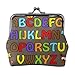 ZUNPNG Cartoon Pädagogisch wertvolles Alphabet Schnalle Leder Münzgeldbörsen Vintage Beutel Kiss-Lock Kleingeldbörse Mini Geldbörsen für Frauen Mädchen