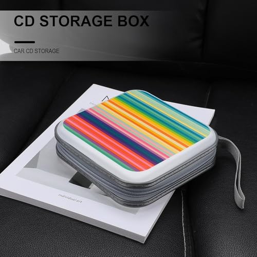 Pochette CD DVD 40 compartiments en plastique rigide multicolore - 5