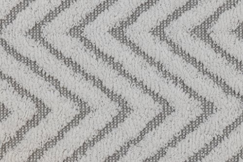 Luxuriously Oversized Bleach Safe Beach Towel Chevron Design- Fibertone By 1888 Mills, Grey 35Wx70L #TOP3