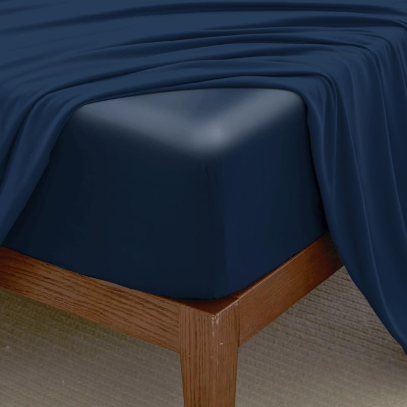 The One Home Sábana Bajera Ajustable Cama 160 – 100% Algodón, Elástico en Todo el Contorno, Colchón hasta 30 cm, Suave y Transpirable