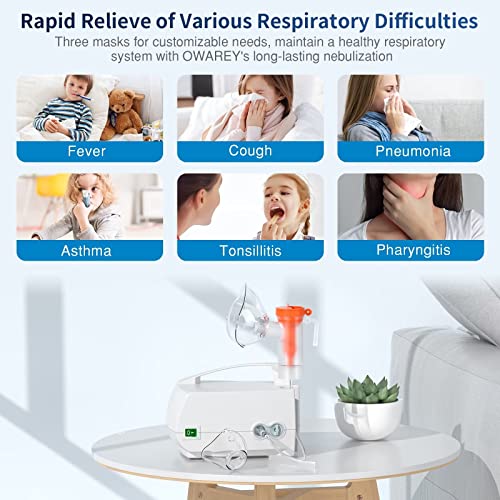 Nebulizer Machine - Asthma Nebulizer Machine For Adults And Kids, Nebulizer Machine With Tubing, Mouthpiece And Masks For Adults And Kids Owarey #TOP4