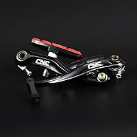 Vista 9 de CNC Set de Frenos V-Brake, Frenos V-Brake de Palanca Lineal para Bicicleta para Rueda Delantera/Trasera, Brazo Largo 110mm, Negro