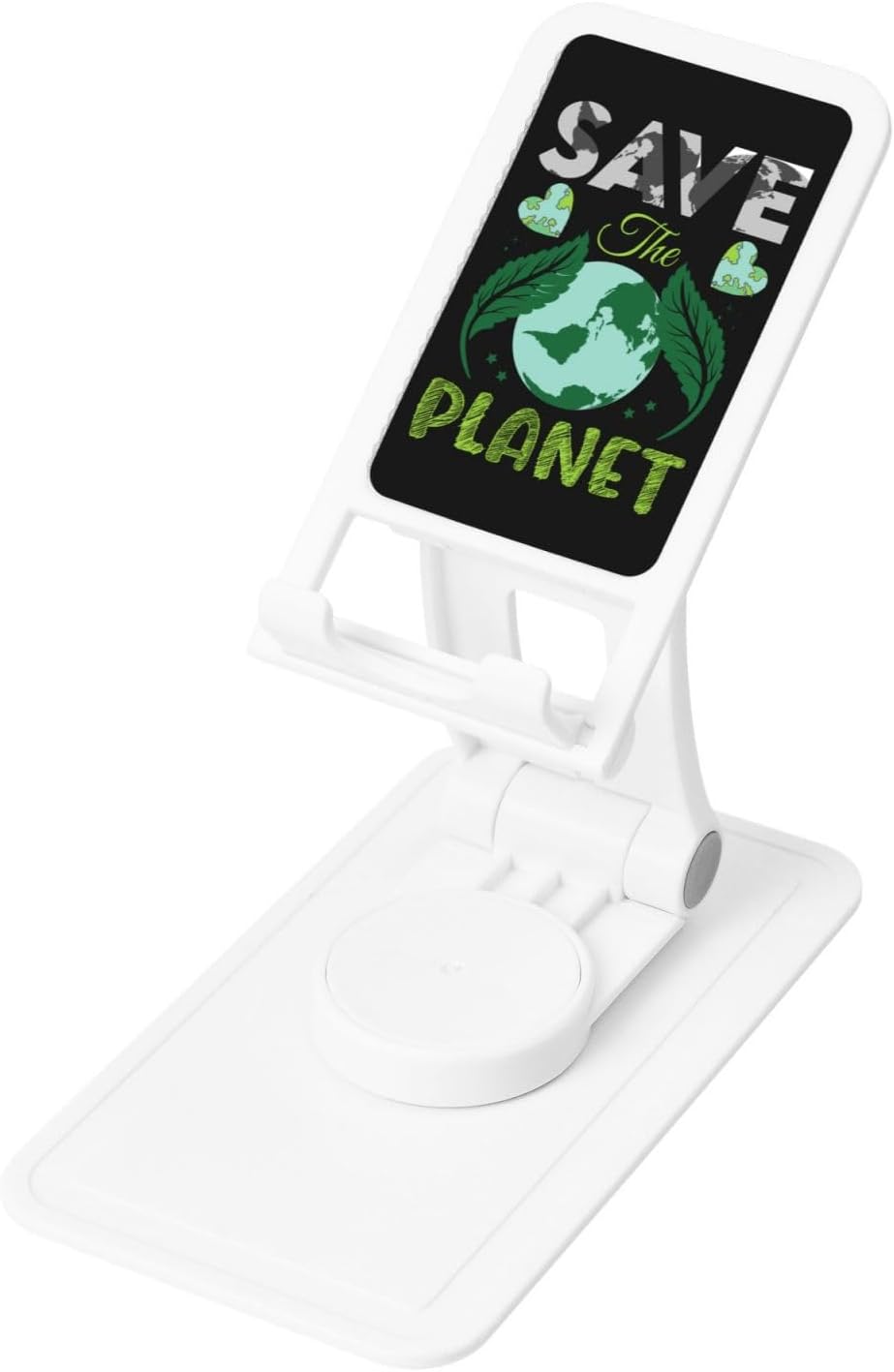 Save The Planet Phone Stand for Desk Adjustable Phone Holer Office Travel Accessories for Mobile Phone/Ipad/Tablet Cell Phone Stand