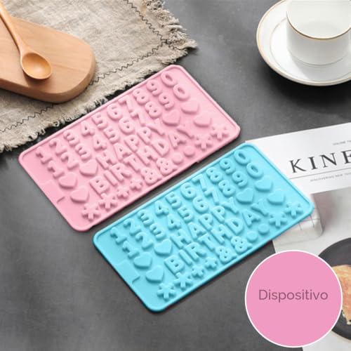 Miniatura 6 de 2 Moldes De Silicona Con Letras, Molde Reutilizable Para El Número De Chocolate, Herramienta De Repostería Antiadherente Para Chocolate, Pasteles, Gelatina, Dulces, Jabón