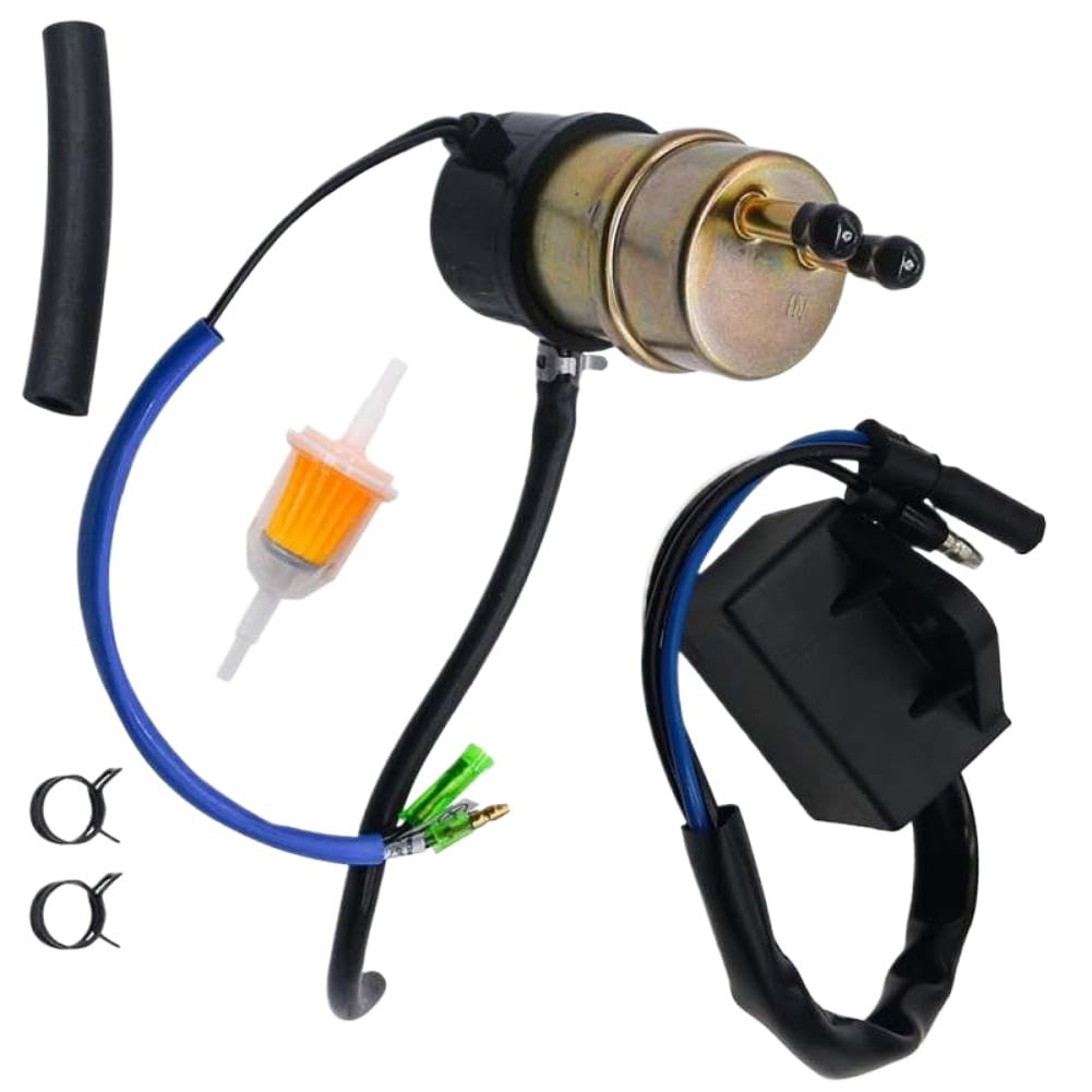 Fuel Pump Cut Off Relay 27034-1053 and Fuel Pump 49040-1055 Compatible with Mule 2510 3010 3000 3020 2500 2520 1000