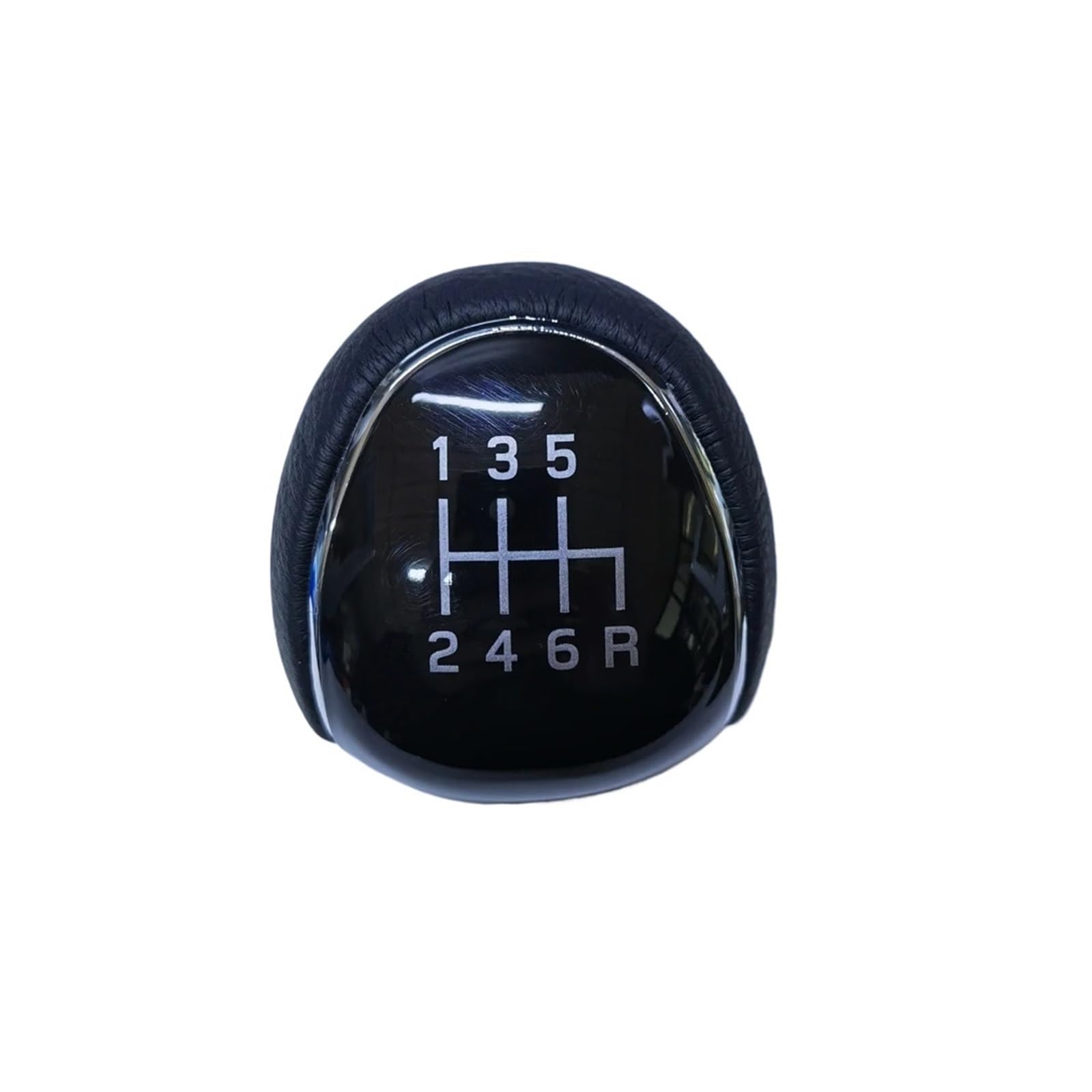 Grozzy Universal Shifter Handle 5/6 for Speed Gear Shift Knob for Ford for Mondeo 4 for Mk4 for Focus S-Max C- Max(Black-6-speed-246r)
