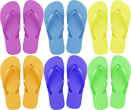 48 Pairs Flip Flops - Includes Sign, Bulk Wedding Reception Favor, Beach Pool Party Soft Sole Wholesale Case3