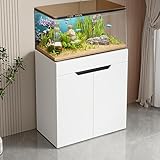 〓Gran capacidad de almacenamiento: El mueble para acuario cuenta con una gran capacidad de almacenamiento. Es muy práctico para guardar alimentos para peces, concentradores de oxígeno, acondicionadores de agua, herramientas de limpieza y otros artículos de uso diario. Esto garantiza un ambiente ordenado y organizado alrededor de su acuario. Las manijas invisibles en las puertas facilitan la apertura y el cierre, creando un aspecto elegante y con estilo.