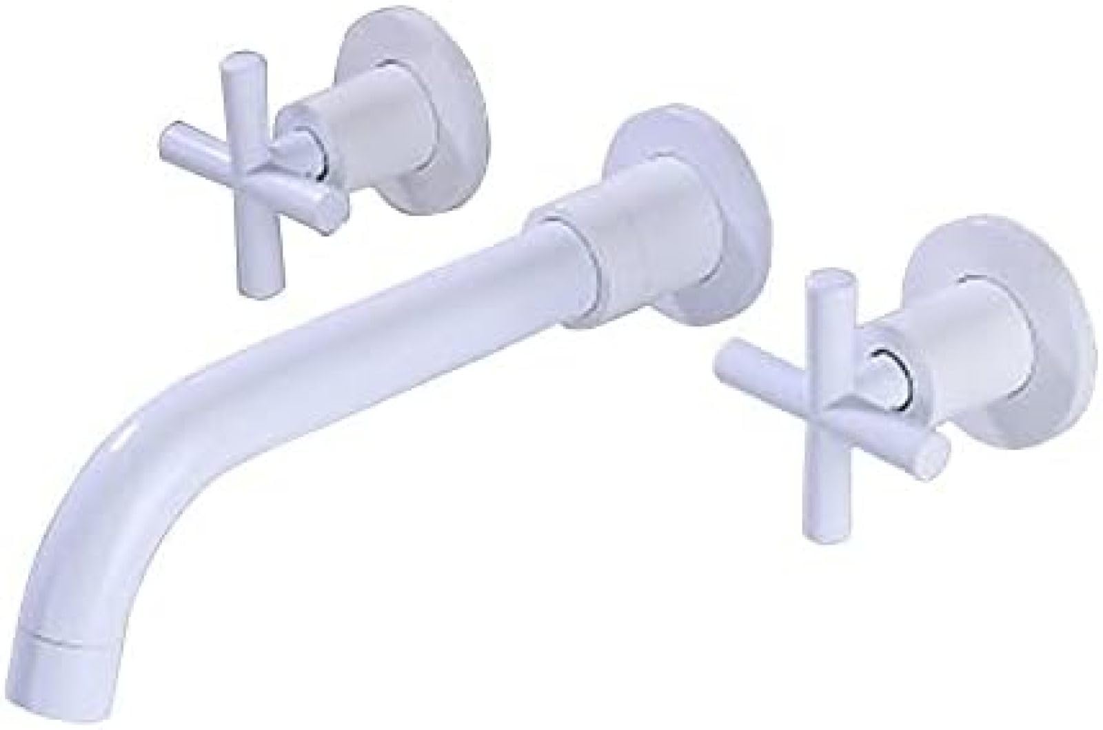 Robinet de baignoire mural noir et blanc mitigeur salle de bain design