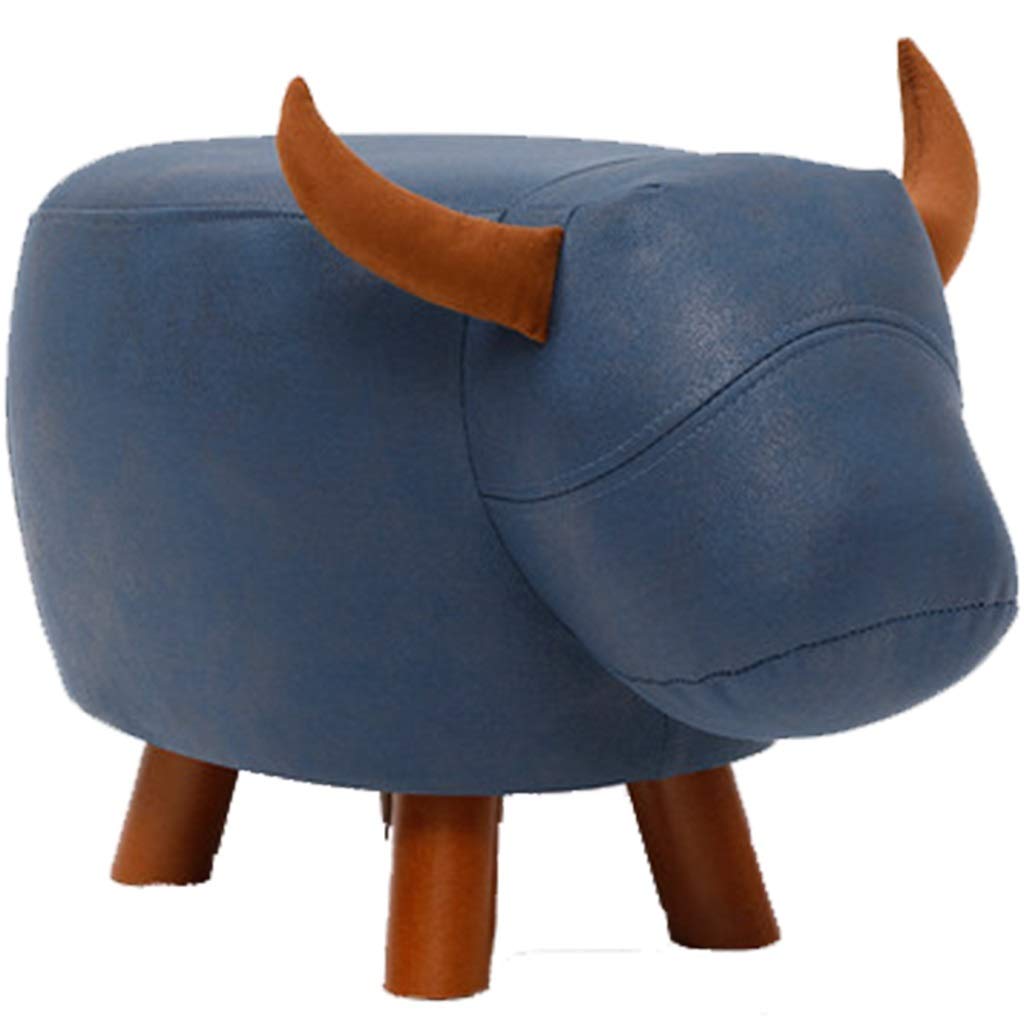 Banc de couloir haut de gamme et repose-pieds créatif bleu-A