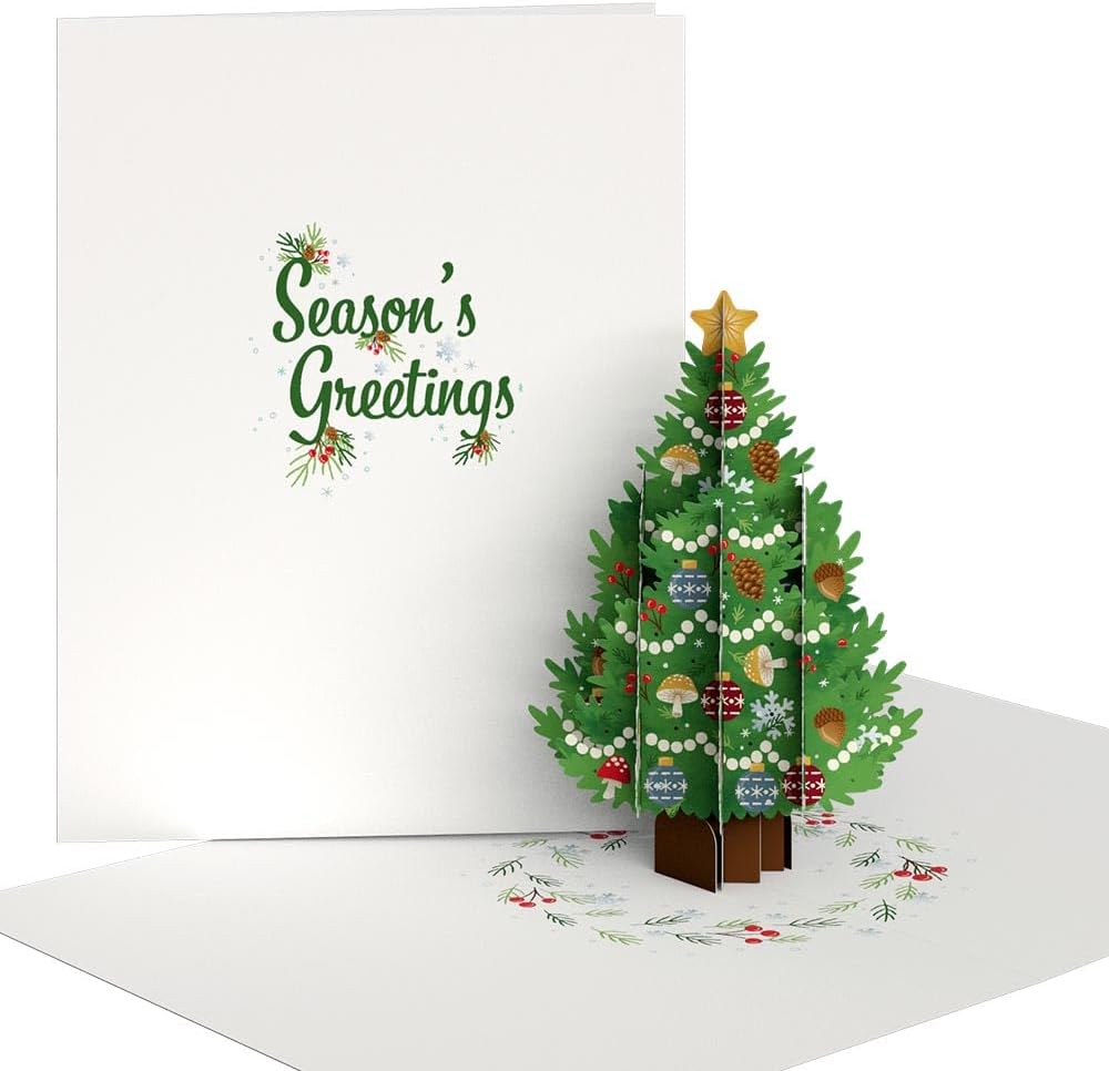Lovepop Classic Christmas Box Set (Assorted 12-Pack) Pop-Up Card for Her and Him - 3D Holiday Greeting Cards for Boys, Girls, Men, Women - 4.5" x 5.9" Paperpop Card - Envelope Included