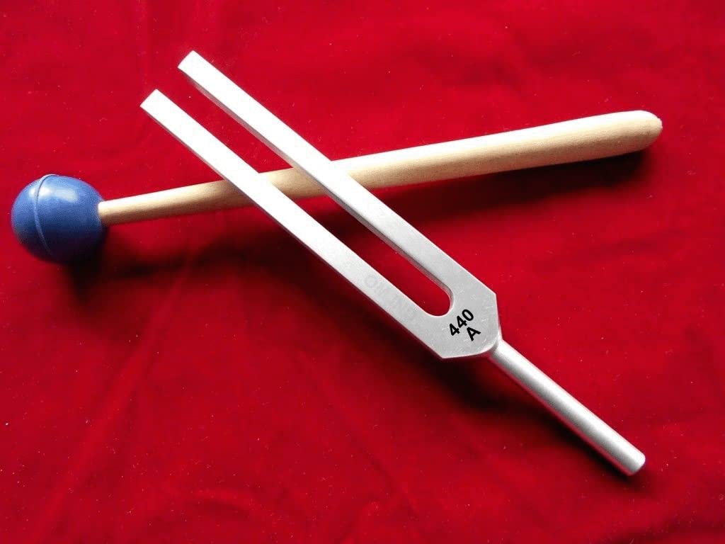 A 440 Hz TUNING FORK + MALLET + NON MAGNETIC