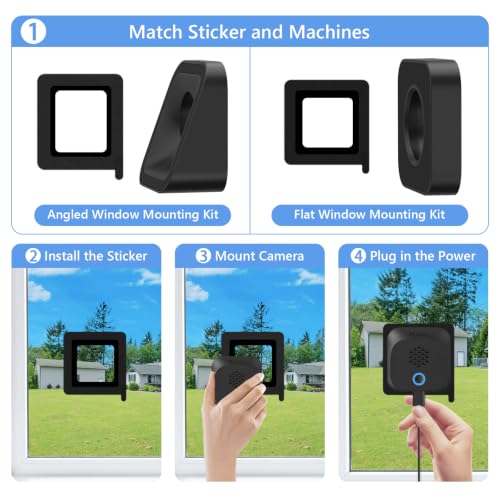 Image of 5MP Window Security Cameras with Adjustable Angle Bracket for 1st & 2nd