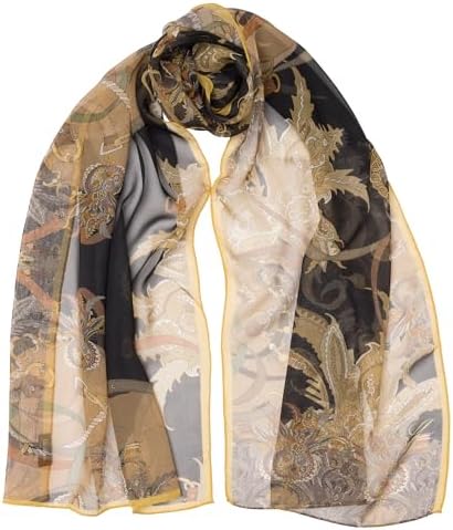 Elizabetta Women's 100% Silk Fashion Long Scarves - Made in Italy