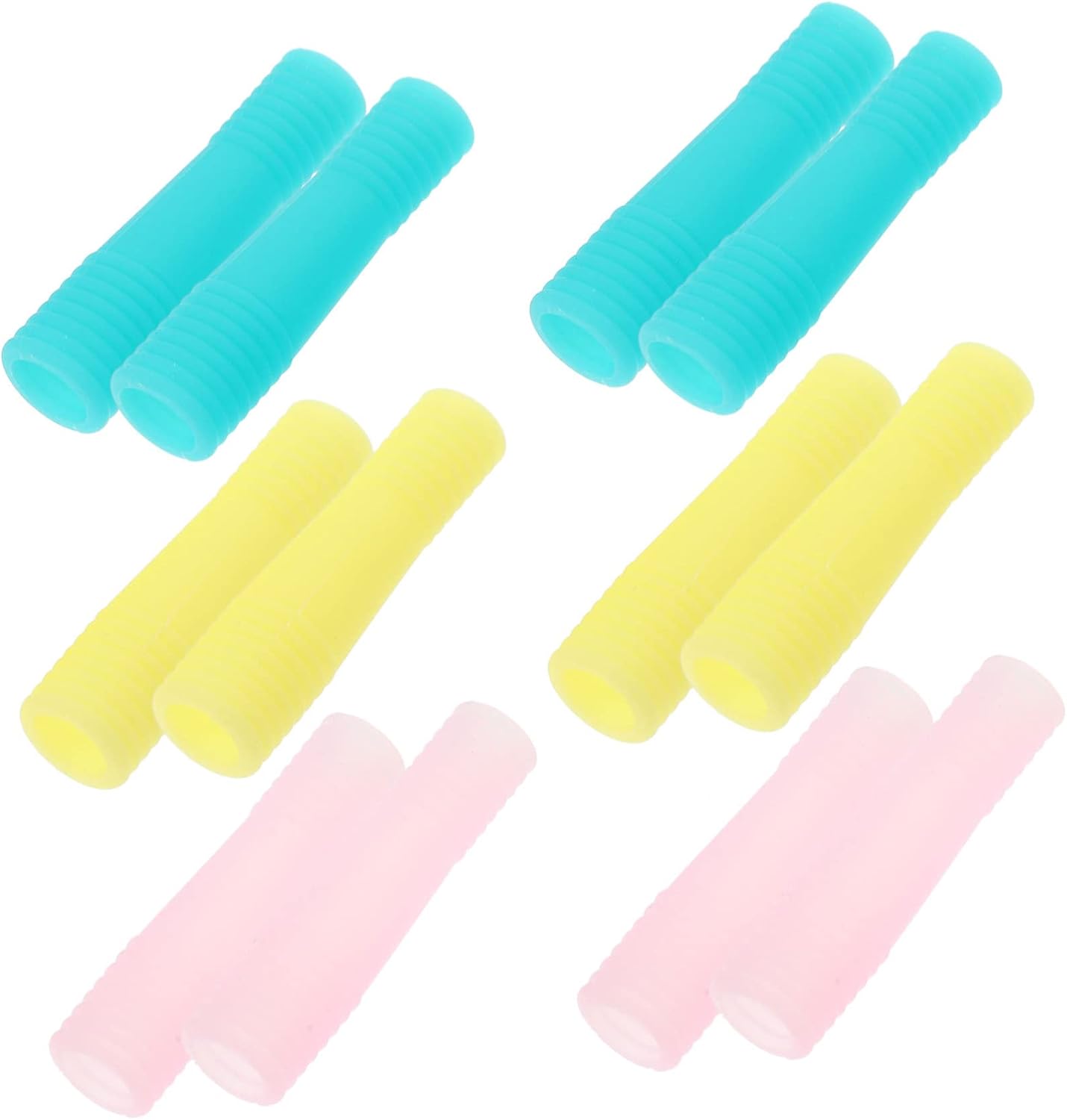 5sets Manicure Scissors Handle Covers Cuticle Trimmer Protective Cap Silicone Sleeves for Scissors Tweezers Nail Art Tool Portable 12pcs*5