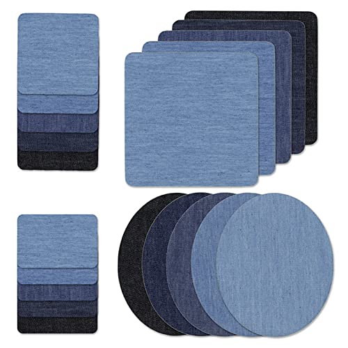 Patch Sticker Kleidung Jeans Bügelflicken Patches Jeans Reparatursatz Set Applikation Flicken Zum Aufbügeln Sticker Bügelflicken Denim Aufbügelflicken Sticker Jeans Kleidung Patches für Kleidung Jacke Cover