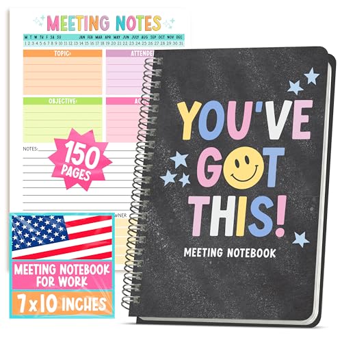 Meeting Notebook For Work Organization - Work Meeting...