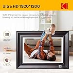 KODAK WiFi Digital Picture Frame, 1920 x 1200 HD Touchscreen Digital Photo Frame, 10.1 Inches Intelligent Electronic Picture Frame with 32 GB,Auto-Rotate, Share Moments Instantly Gifts(Wood Frame) - Image 2