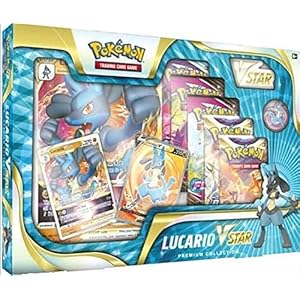 Pokemon Lucario Vstar Premium Collection Box – 6 Booster Packs