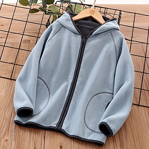 Toddler Boys Girls Long Sleeve Autumn Winter Solid Zippered Hoodie Coat Jacket Thicken Warm Jacket for Toddler Girl2