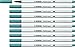 Price comparison product image Premium Fibre-Tip Pen - STABILO Pen 68 brush Box of 10 Turquoise Blue