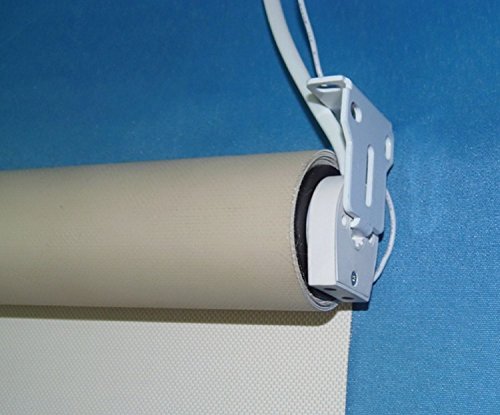 Gowe motorisé volet roulant, crème solaire en tissu, hauteur 190 cm ou moins, moteur Couleur : 140 cm de large