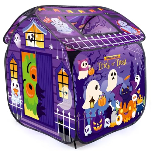 Tente de jeu pour enfants Halloween maison pop-up ventilée tout-petits