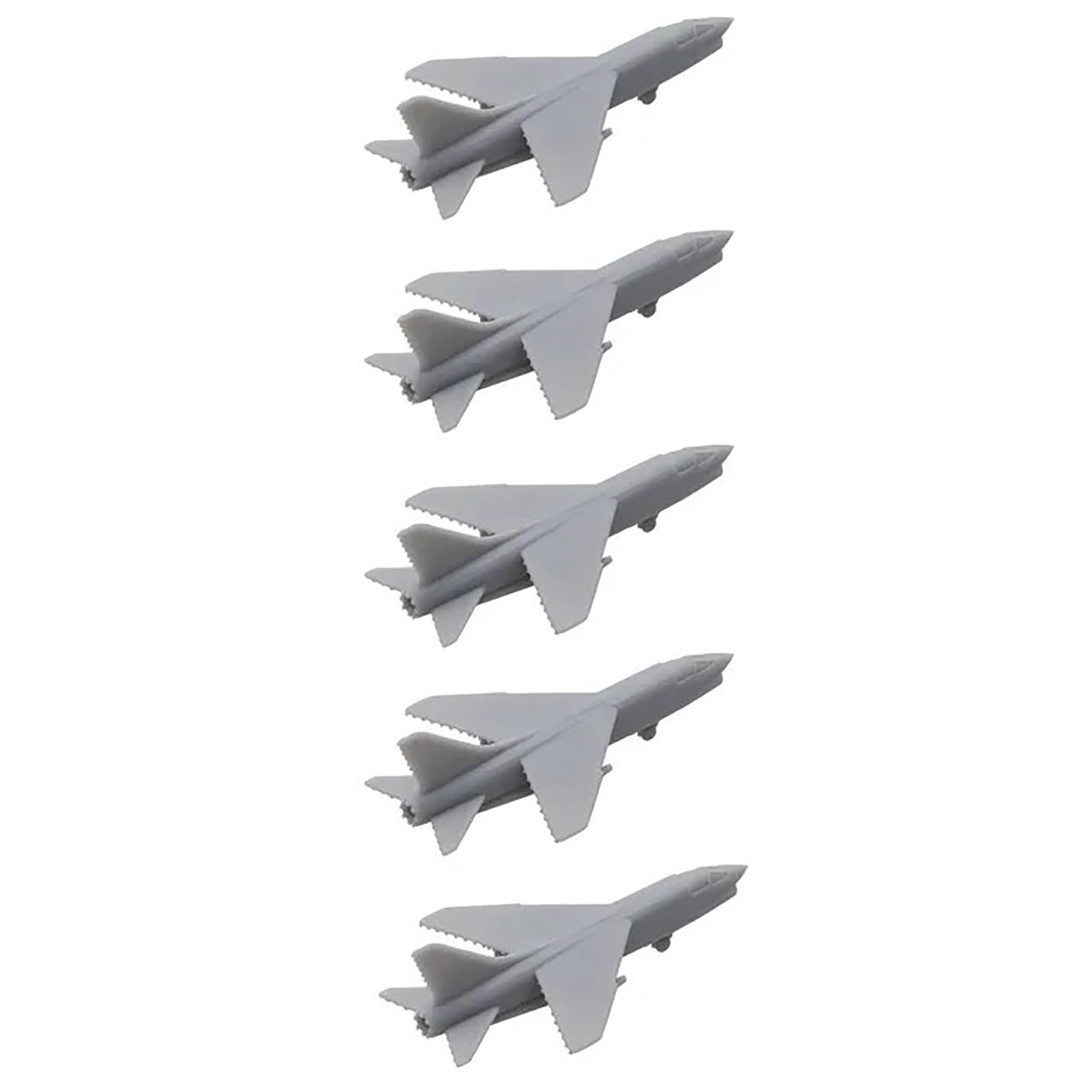 5PCS 1/2000-1/350 Scale F-8 Crusader Battle Aeroplane Model with Landing Gear Fighting Jet Plane Mould for DIY Fighter DIY Model(1/350(46mm))