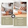 Knife Set, Kitchen Knives Set with Block and Sharpener 14 Pcs Full Tang Knives German Stainless Steel Dishwasher Safe Kitchen Utensils Set with Ergonomic Handle Gifts for Women