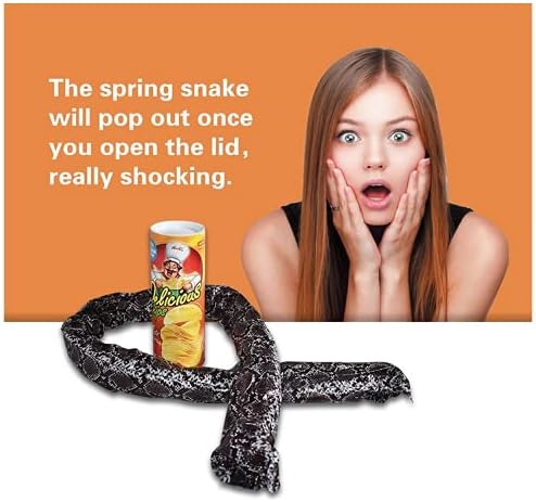 Miniatura 5 de EDOBLUE La serpiente de patata puede saltar la serpiente de primavera regalo de juguete de regalo de abril día tonto Halloween fiesta decoración