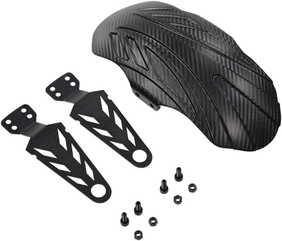 Mudguard Splash Guard Panel Carbon Fiber Pattern Mudguard 10-Inch Scooter Adjustable Wing Splash Board for VSETT 10 + for MUKUTA Plus for Zero 10X
