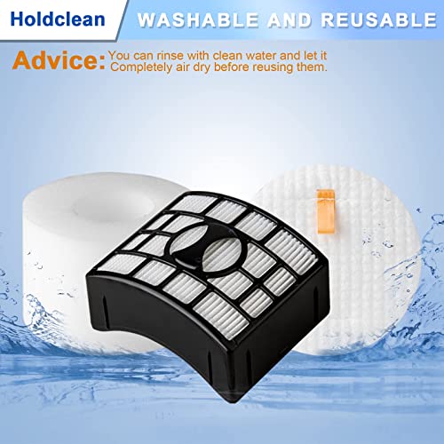 Image of UV700 Vacuum Filters Replacement for Shark DuoClean Lift-Away Upright Vacuum NV770, NV771, NV611, Replacement Parts XFF600 XHF600 (2 HEPA + 4 Foam + Felt Filter)