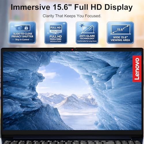Image of Lenovo IdeaPad 1i 15.6 inch FHD Touchscreen Laptop, Powerful 13th Gen Intel Core i5-1335U 10-Core Processor(Up to 4.6GHz), 24GB RAM, 512GB SSD, Wi-Fi 6, Dolby Audio, Windows 11, WOWPC Recovery USB Bundle