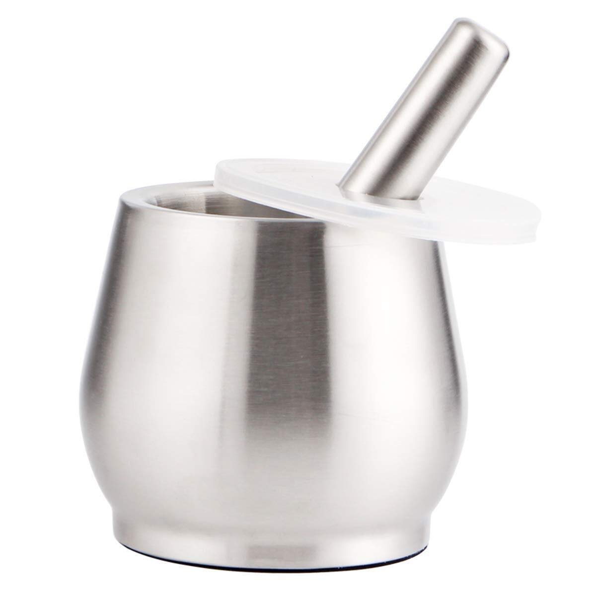 Mortar and Pestle Mortar and Pestle Sets Stainless Steel Pestle Mortar Set, Long-Lasting Easy Cleaning Mixing Bowl,Ideal for Ginger, G