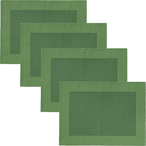 Erwin Müller Tischset Lissabon 4er-Pack abwaschbar grün Größe 33x45 cm