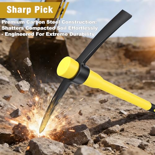 NAUKII 36 Inch Pick Mattock