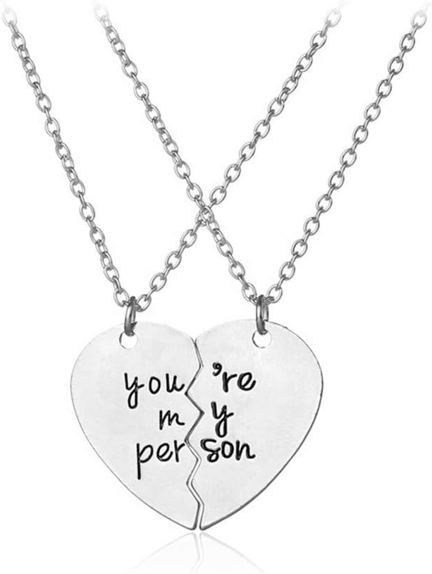 Half Heart Pendant Necklace 