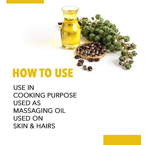 Image of Nutriorg Organic Castor Oil 200 ml (Pack of 6 * 100 Each) | With Deep Nourishing Properties | Can be used for Hair & Skin